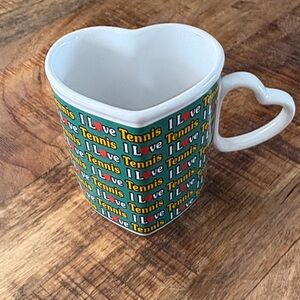 Heart-Shaped Tennis Mug